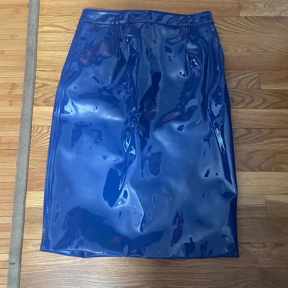 Marc by Marc Jacobs Blue PVC Pencil Skirt